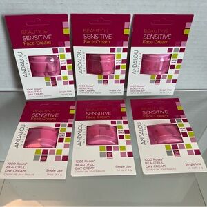 Andalou Sensitive 1000 Roses Beautiful Day  Face Cream 6 Single Use 0.14 oz